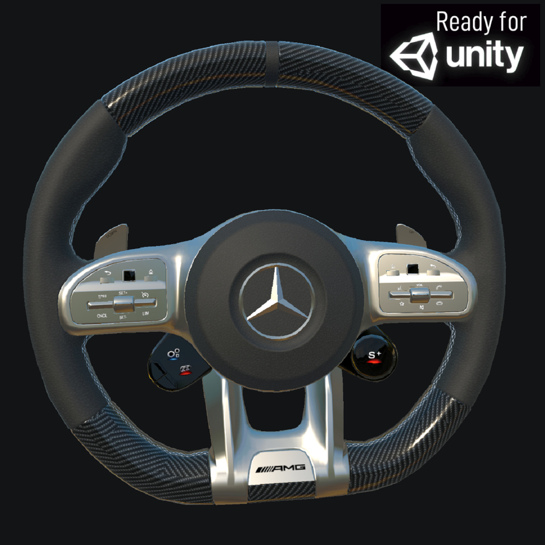 梅赛德斯 AMG 方向盘 2019 GT63s3D模型 TurboSquid 1666130