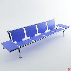 3ds max airport chair