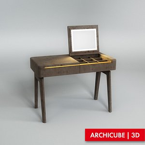 3d max table vanity