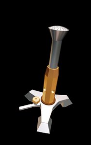 bunsen burner 3d max