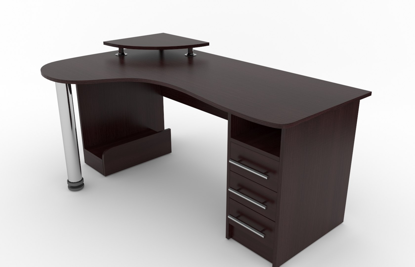 3d model computer desk