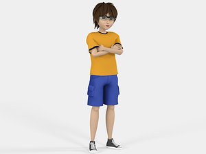 3D Cartoon Character Boy Jimmy