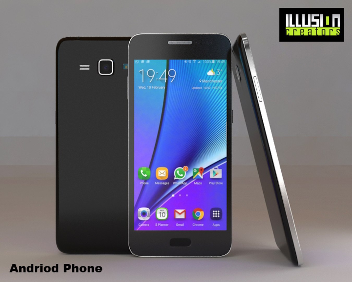 3D andriod phone - TurboSquid 1383109