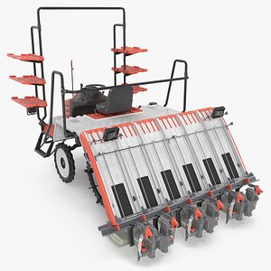 Rice Planting Machine In Operation Mode