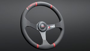 3D model Sports Car Steering Wheel