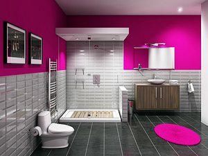 3ds max bathroom room