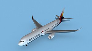 3D Boeing 767-400 Asiana
