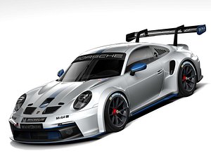 3D Porsche 911 GT3 Cup 2021 model