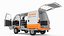 3D Suzuki Super Carry Express Delivery Van Rigged