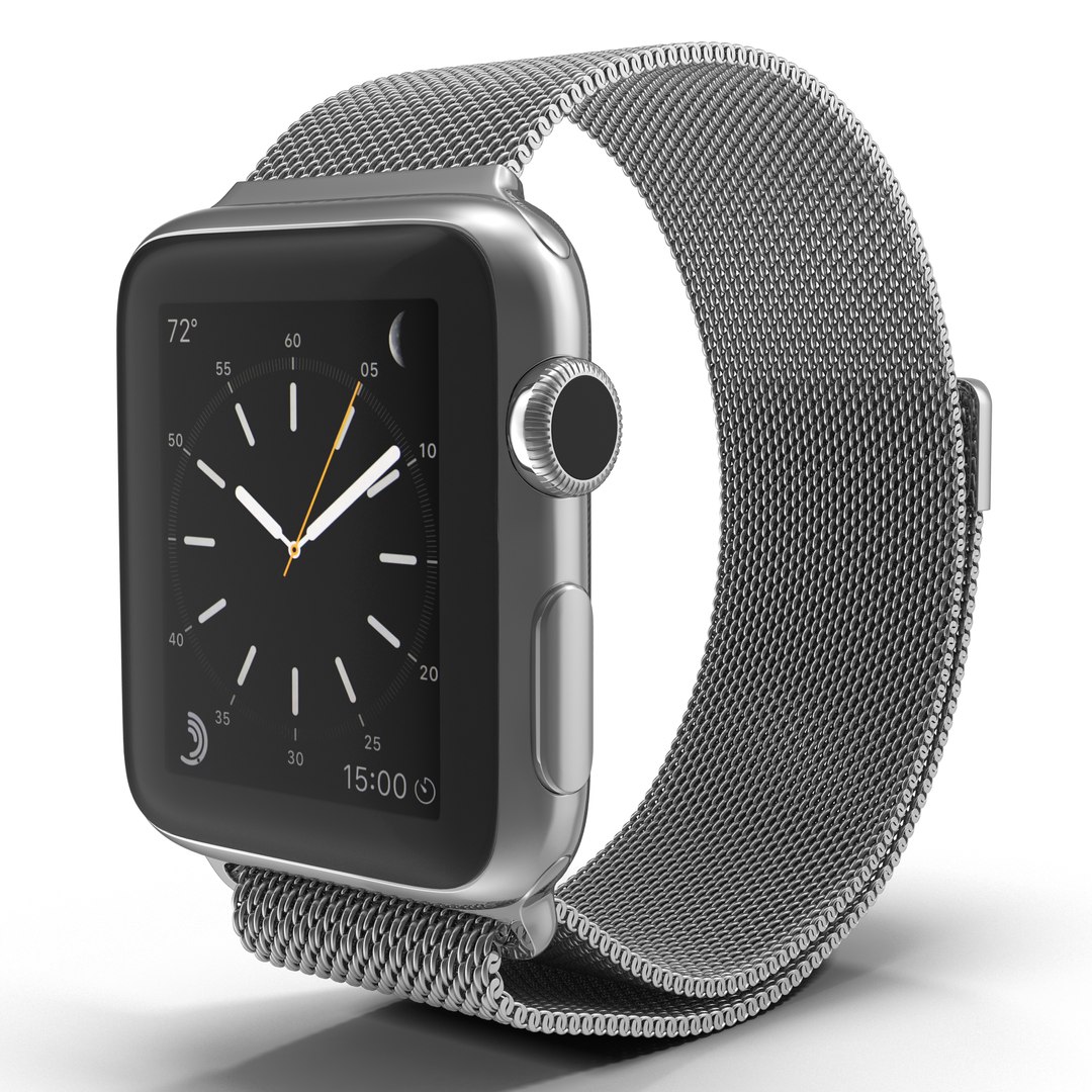 Apple Watch 38mm Milanese Loop 2 3D model preview