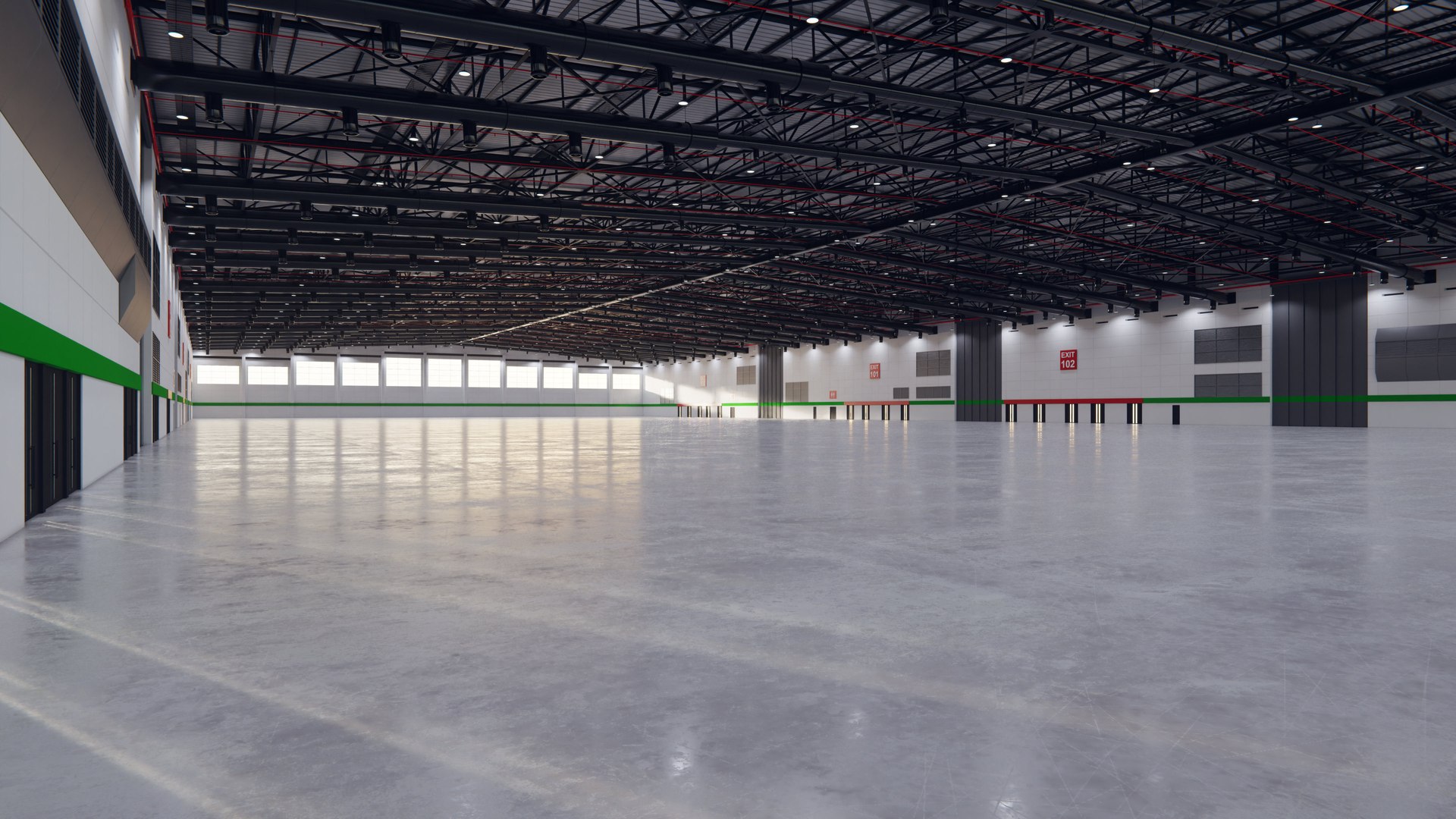 3D Model Exhibition Hall Interior 7 - TurboSquid 2040370