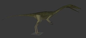 coelophysis triassic dinosaur 3d 3ds