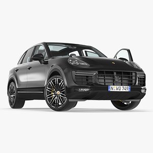 2015 Porsche Cayenne S Rigged for Cinema 4D