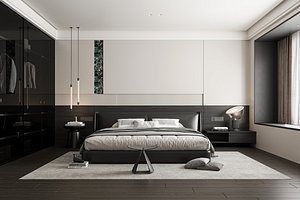 Modern bedroom 3D model