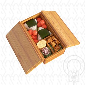 Bento box Onigiri Box Joint 3D model