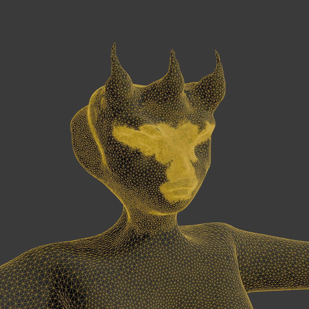 Demonic Female Ritual Figurine 3D Model - TurboSquid 2309857
