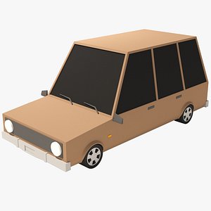 Cartoon Car Wagon model