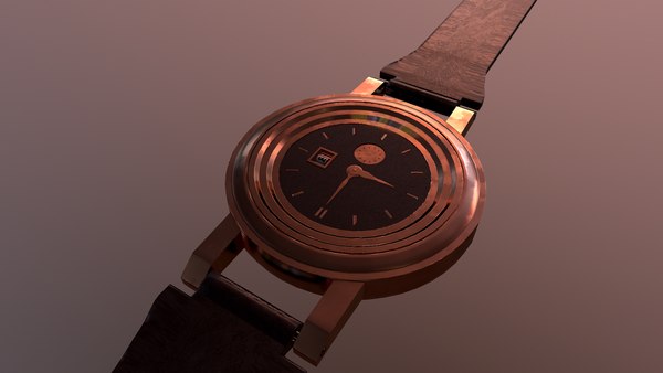 copper wrist watch