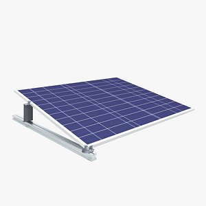 3D Roof Solar Panel model