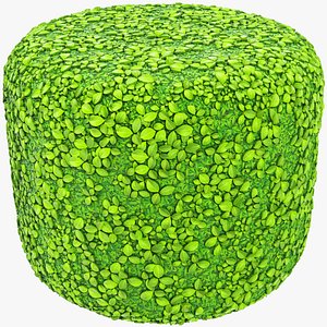 3D Stylized Cylinder Bush V1 model