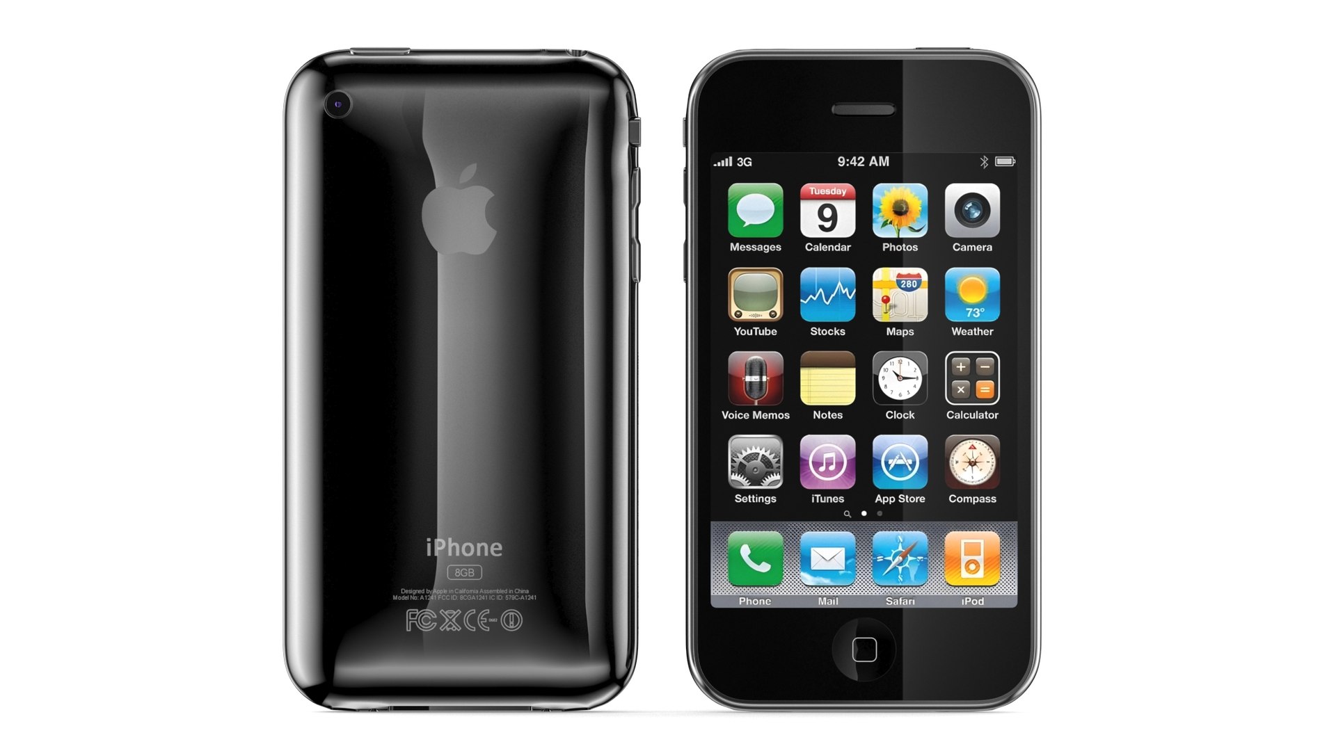 3D Model Apple IPhone 3G Black - TurboSquid 2127625