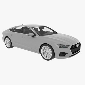 3D audi a7 sportback 2018 model