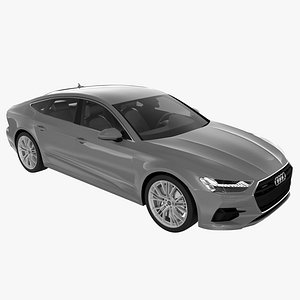 3D audi a7 sportback 2018 model