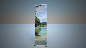 Scrolling advertising module L shape