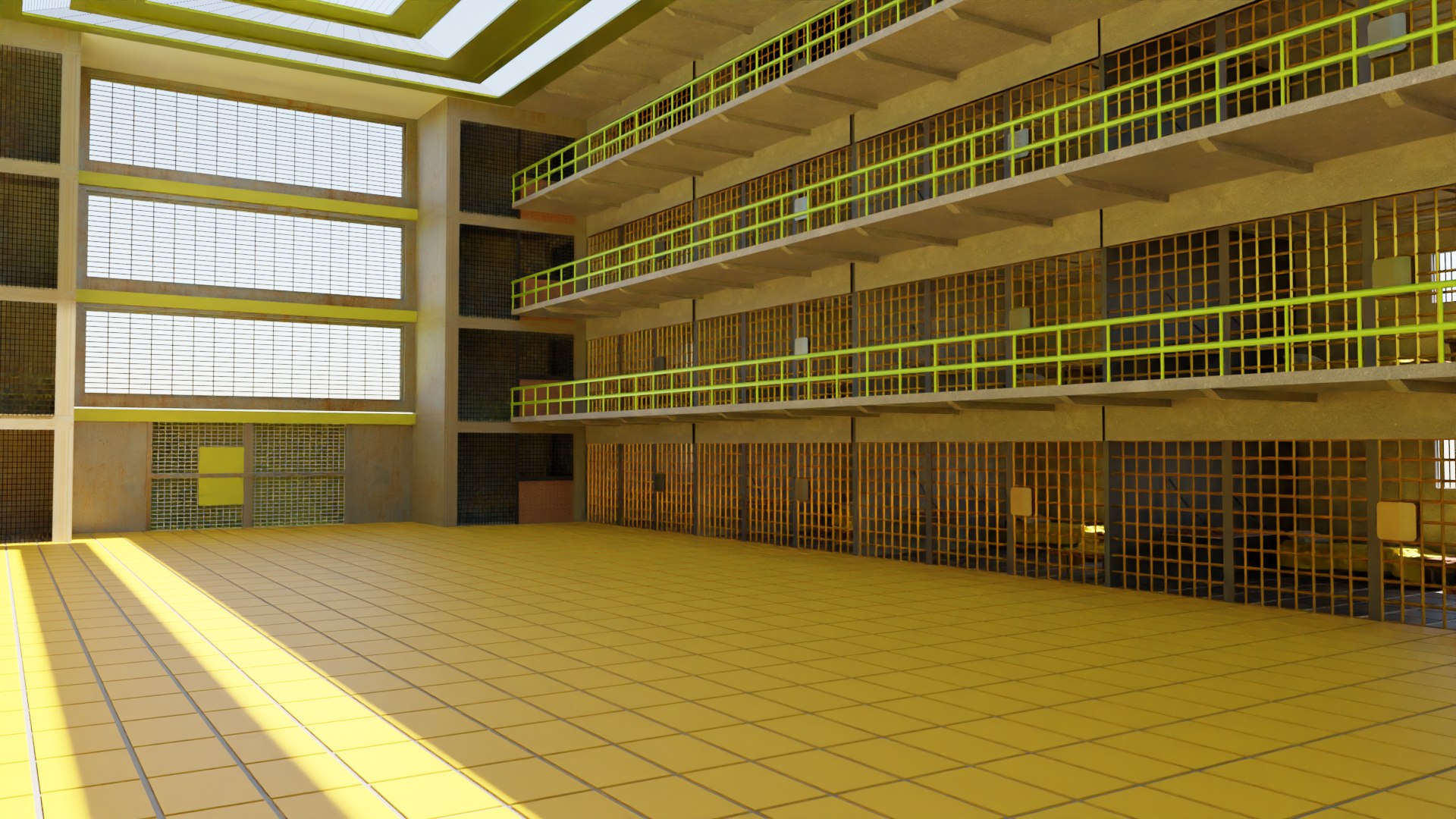 Prison Interior 3D model - TurboSquid 2154600