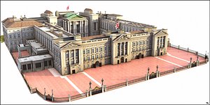 3D buckingham london palace model