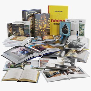 3D Books set 8