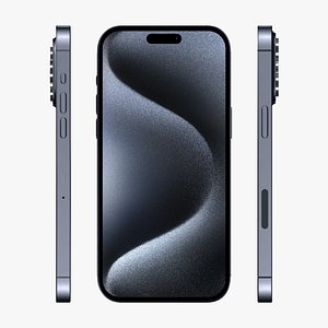 3D iPhone 15 Pro model