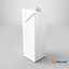 Beverage Carton 1L- Customizable Tilt-Edge Drink Box 3D model