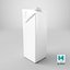 Beverage Carton 1L- Customizable Tilt-Edge Drink Box 3D model