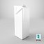 Beverage Carton 1L- Customizable Tilt-Edge Drink Box 3D model