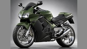 Honda VFR800 Motorcycle 3D Model