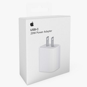 3D model Apple USB-C Power Adapter Retail Packaging