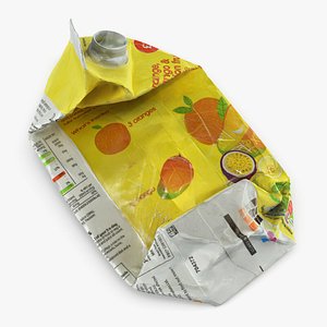 3D trash juice carton
