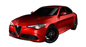 3D alfa romeo giulia quadrifoglio model