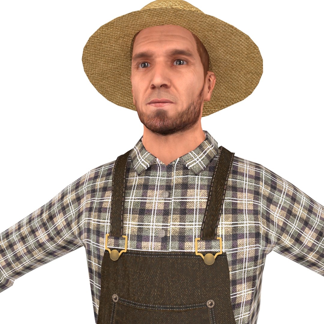 farmer man straw 3D https://p.turbosquid.com/ts-thumb/40/LIZgcN/J4592hKb/30011/jpg/1536225769/1920x1080/fit_q87/35449187bf9b4927d5e12e9910d09c3c8c6efaa7/30011.jpg