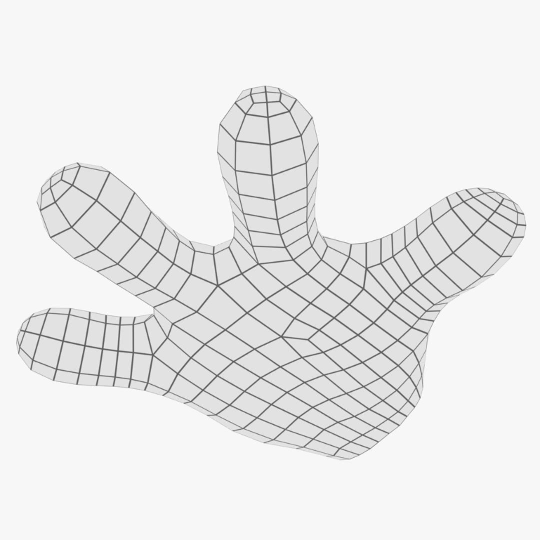 3D Model Cartoon Hand - TurboSquid 1596395