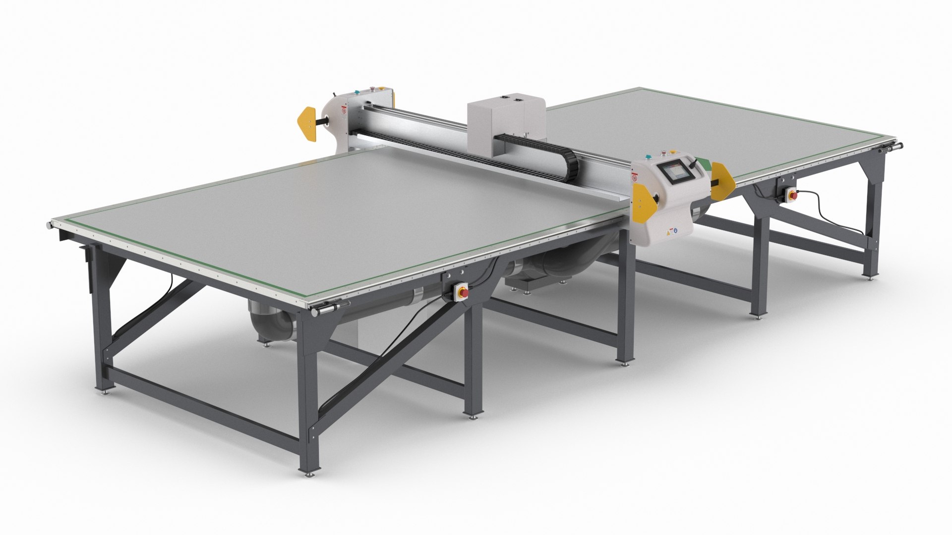 Flatbed Cutter Machine 3D model preview