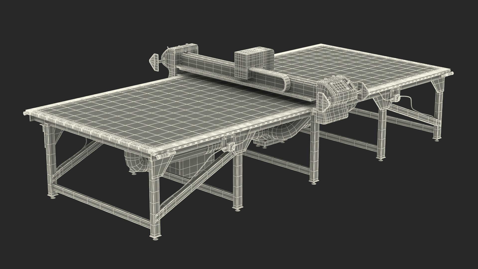 3D Flatbed Cutter Machine - TurboSquid 2390559