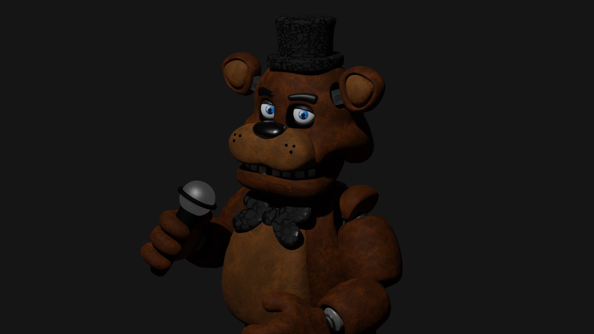 Here's a 3D render I did earlier of Withered Freddy! Not much to