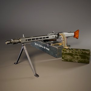 3D mg 42 ww2 german model