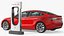 Electric Charging Station and Tesla Model 3