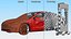 Electric Charging Station and Tesla Model 3