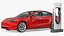 Electric Charging Station and Tesla Model 3