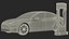 Electric Charging Station and Tesla Model 3
