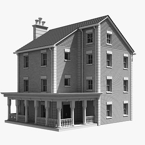 3D model house building mansion